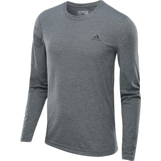 adidas Mens Clima Ultimate Long Sleeve T Shirt   Size Xl, Dk Grey