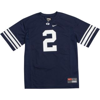 NIKE Youth BYU Cougars Game Replica Football Jersey   Size Medium, Navy