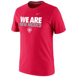 NIKE Mens New Mexico Lobos We Are New Mexico Classic Red Short Sleeve T 