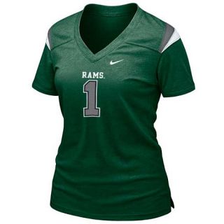 NIKE Womens Colorado State Rams Spring 2013 Touchdown T Shirt   Size Medium,