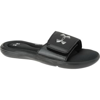 UNDER ARMOUR Mens Ignite III Slides   Size 10d, Black/silver