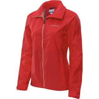 COLUMBIA Womens Switchback II Jacket   Size Medium, Red Hibiscus