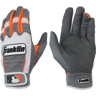 FRANKLIN MLB CFX Pro Adult Baseball Batting Gloves   Size Medium, Grey/white