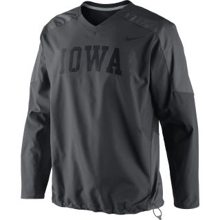 NIKE Mens Iowa Hawkeyes Dri FIT Pullover Long Sleeve Crew Wind Jacket   Size