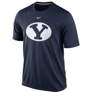 NIKE Mens BYU Cougars Dri FIT Logo Legend Short Sleeve T Shirt   Size Medium,