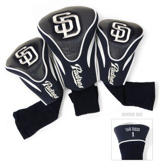 Team Golf MLB San Diego Padres 3 Pack Contour Club Head Cover (637556972941)