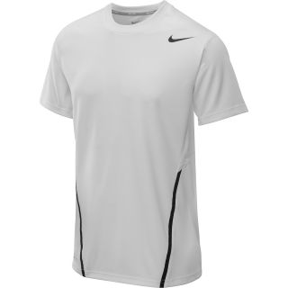 NIKE Mens UV Crew Tennis Shirt   Size Medium, White/black/grey