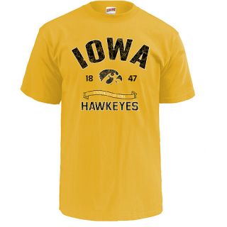 MJ Soffe Mens Iowa Hawkeyes T Shirt   Size Medium, Iowa Hawkeyes Old Gold