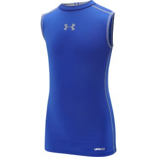 UNDER ARMOUR Boys HeatGear Sonic Fitted Sleeveless T Shirt   Size XS/Extra