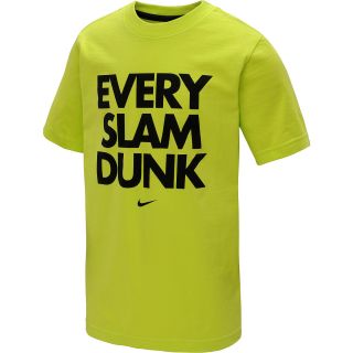 NIKE Boys Every Slam Dunk Short Sleeve Basketball T Shirt   Size Small,