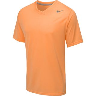 NIKE Mens Legend V Neck Short Sleeve T Shirt   Size 2xl, Atomic Orange/carbon