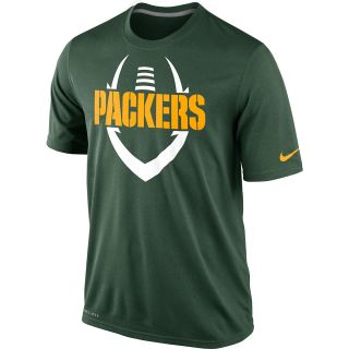 NIKE Mens Green Bay Packers Dri FIT Legend Icon Short Sleeve T Shirt   Size