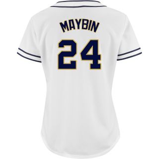 Majestic Athletic San Diego Padres Cameron Maybin Womens Replica Home Jersey  