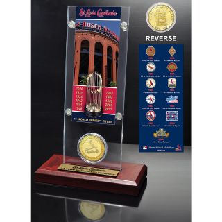 The Highland Mint St. Louis Cardinals World Series Ticket & Bronze Coin Acrylic