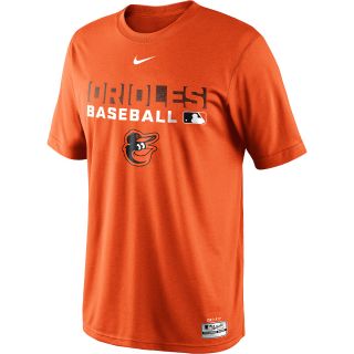 NIKE Mens Baltimore Orioles Dri FIT Legend Team Issue Short Sleeve T Shirt  