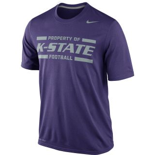 NIKE Mens Kansas State Wildcats Practice Legend Short Sleeve T Shirt   Size