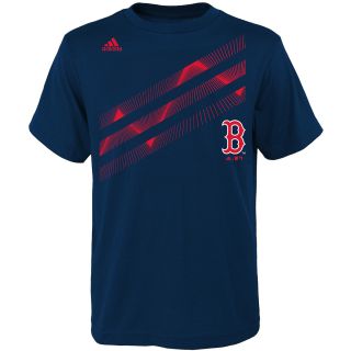 adidas Youth Boston Red Sox Laser Field Short Sleeve T Shirt   Size Large