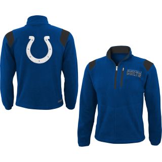 NFL Team Apparel Youth Indianapolis Colts Quarter Zip Micro Fleece Jacket  
