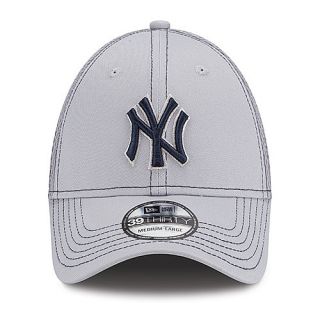 NEW ERA Mens New York Yankees Gray Neo 39THIRTY Stretch Fit Cap   Size S/m,