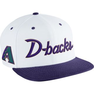 NIKE Mens Arizona Diamondbacks MLB Coop SSC Throwback Adjustable Cap, White
