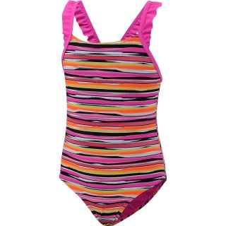 LAGUNA Toddler Girls Lucky Stripe One Piece Swimsuit   Size 3t, Pink