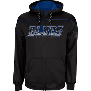 REEBOK Mens St. Louis Blues Accelerator Full Zip Jacket   Size Medium, Black