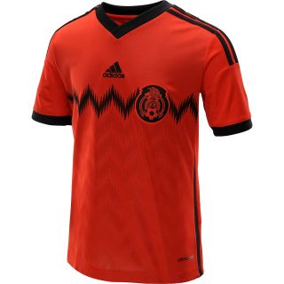 adidas Kids Mexico Away Short Sleeve Soccer Jersey   Size Mediumreg, Poppy