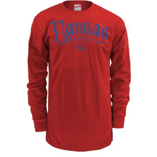 MJ Soffe Mens Kansas Jayhawks Long Sleeve T Shirt   Size Medium, Jayhawks Red
