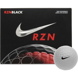 NIKE RZN Black Golf Balls   12 Pack, White