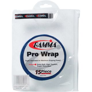 Gamma Pro Wrap Overgrip   15 Pack   Great Value, Blue (090852702023)