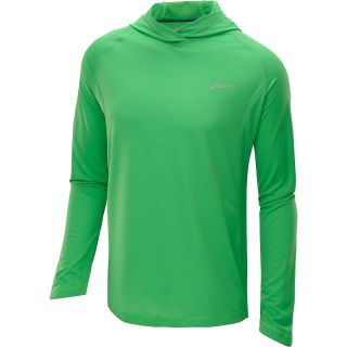 ASICS Mens Racer Hoodie   Size Small, Green