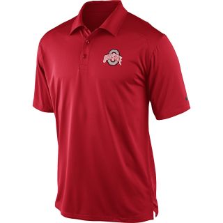 NIKE Mens Ohio State Buckeyes Dri FIT Coaches Polo   Size Xl, Red