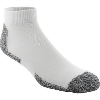 Thorlo Mens Thin Cushion Mini Crew Running Socks   Size Medium, White