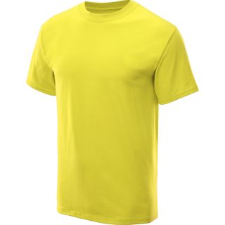 CHAMPION Mens Short Sleeve Jersey T Shirt   Size Large, Acid/black