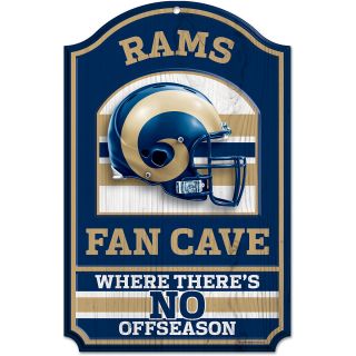 Wincraft St. Louis Rams Fan Cave 11x17 Wooden Sign (06059010)