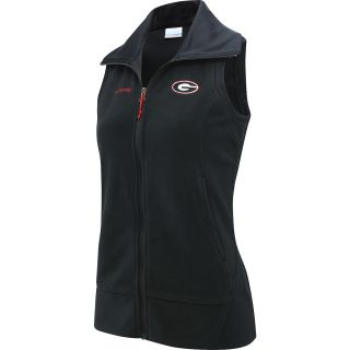 COLUMBIA Womens Georgia Bulldogs Give and Go Full Zip Fleece Vest   Size