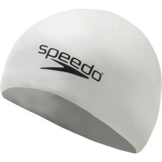 SPEEDO Silicone Swim Cap, White