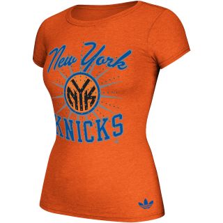 adidas Womens New York Knicks Originals Shootout Short Sleeve T Shirt   Size