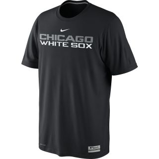NIKE Mens Chicago White Sox AC Dri FIT Legend Logo Short Sleeve T Shirt   Size