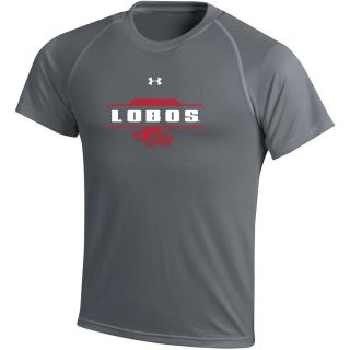 UNDER ARMOUR Youth New Mexico Lobos Tech T Shirt   Size Small, Carbon Heather