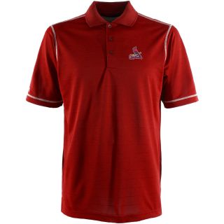Antigua St. Louis Cardinals Mens Icon Polo   Size Large, Dark Red/white (ANT