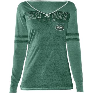 Touch By Alyssa Milano Womens New York Jets Gridiron Long Sleeve T Shirt  