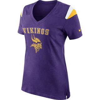 NIKE Womens Minnesota Vikings Fan V Neck T Shirt   Size XS/Extra Small,