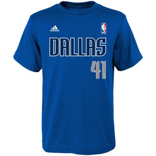 adidas Youth Dallas Mavericks Dirk Nowitzki Game Time Name And Number Short 