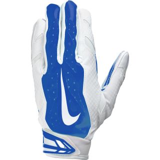 NIKE Adult Vapor Jet 3.0 Football Gloves   Size Small, White/royal