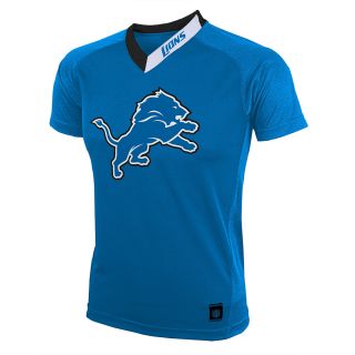 NFL Team Apparel Youth Detroit Lions Performance Short Sleeve T Shirt   Size