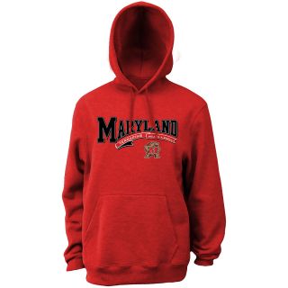 Classic Mens Maryland Terrapins Hooded Sweatshirt   Red   Size Large,