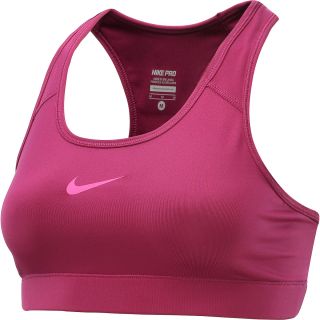 NIKE Womens Pro Sports Bra   Size Large, Raspberry/pink