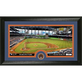 The Highland Mint Miami Marlins Infield Dirt Coin Panoramic Photo Mint