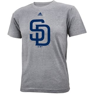 adidas Youth San Diego Padres Team Logo Short Sleeve T Shirt   Size Small,